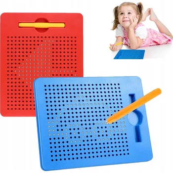 Obraz MAGNETICKÁ TABULE S KULIČKAMI A ŠABLONAMI PRO KRESLENÍ VELKÁ XXL