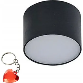 LED Stropní a nástěnné svítidlo AZzardo Monza R 8 black 4000K AZ2254 5W 590lm 4000K IP20 8cm černé