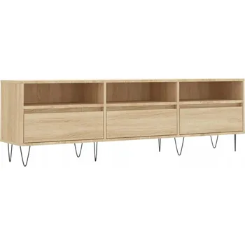 Televizní stolek TV stolek z dřevotřísky, dub sonoma, 150x30x44,5 cm