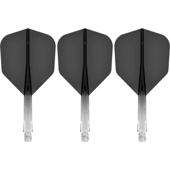 Příslušenství pro šipky Mission Letky Force 90 - Gradient - Standard No6 - Short - Black F4480