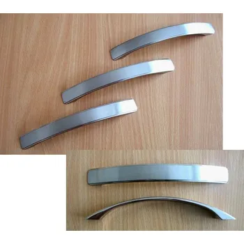 Nábytkové kování 62141 úchytka ANDRE rozteč 160mm broušený nikl (Nábytková úchytka ANDRE s roztečí 160 mm v povrchu broušený nikl. Praktický doplněk do interiéru.)