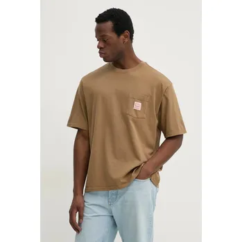 Bavlněné tričko Levi's hnědá barva, A5850 82X, vel. M