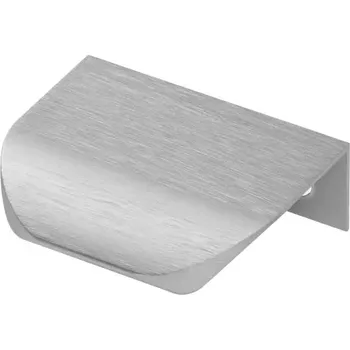 Nábytkové kování 66306 - GTV HEXA nábytková úchytka, C= 32 mm, L=50 mm, Al, kartáčovaná ocel (66306 - HEXA Úchytka, C=32 mm, L=50 mm, Al, ocel)