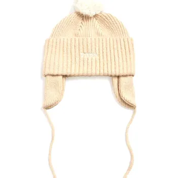 Čepice zimní čepice pánská VANS VANS 66 EARFLAP POM BEANIE marshmallow