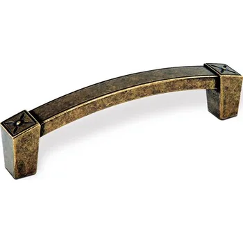 Nábytkové kování 12178 úchytka PEPA rozteč 96mm staromosaz (Nábytková úchytka PEPA s roztečí 96 mm v povrchu mosaz. Vhodné řešení pro nábytek v interiéru.)