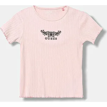 Dětská móda Dětské tričko Guess K5YI11.KCSQ4.9BYA růžová 30X, vel. 122-125