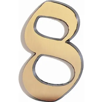 Domovní cedule C125 Číslice 125mm bronz "8" (C125 Číslice 125mm bronz "8" – kovový)