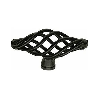 Nábytkové kování 12350 knopka MIREK černá (Nábytková knopka MIREK. Jednoduchý a funkční doplněk do interiéru.)