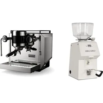 Kávovar Rocket Espresso Bicocca, stainless silver + Ascaso H64, white