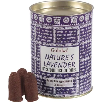 Vůně do bytu Vonné kužely 'Goloka Backflow Natures - Levandule'