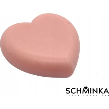 Mýdlo Vysoce hydratační glycerinové mýdlo srdce "DAMAŠSKÁ RŮŽE" - SCHMINKA
