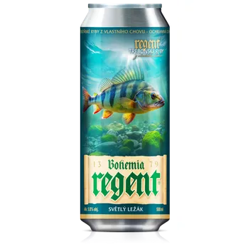 Pivo Regent Sběratelská edice VODNÍ ŘÍŠE - OKOUN OBECNÝ 12° 0,5 l