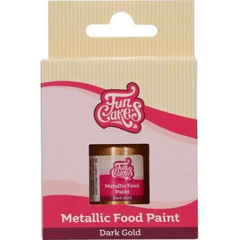 Přisada na vaření a pečení Metalická barva dark gold,30ml - FunCakes | Skvělé pro Váš domácí dort