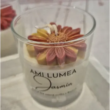 Svíčka AMI LUMEA Sójová svíčka AMI LUMEA, Jasmín červenožlutý