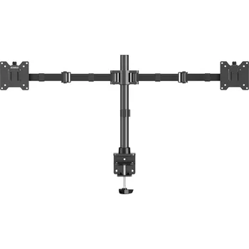 Držák monitoru SpeaKa Professional SP-MM-221 2násobný držák na stůl pro monitor 43,2 cm (17) - 88,9 cm (35) černá nastavitelná výška, naklápěcí plus nakláněcí, otočný