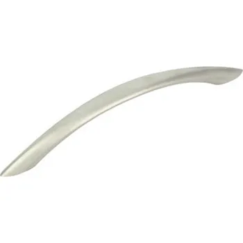 Nábytkové kování 81096 úchytka kov rozteč 128mm satén nikl (Nábytková úchytka s roztečí 128 mm v povrchu satén nikl. Vhodné řešení pro nábytek v interiéru.)