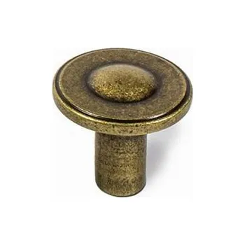 Nábytkové kování 12067 knopka Kovová 30mm staromosaz (Nábytková knopka K o průměru 30 mm v povrchu mosaz. Praktický doplněk do interiéru.)