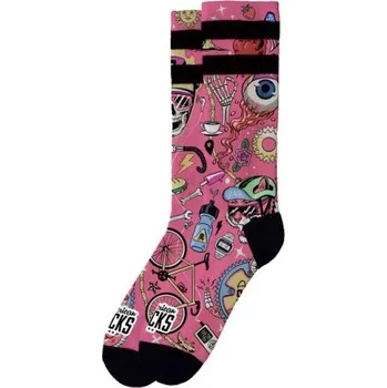 Dámské ponožky PONOŽKY AMERICAN SOCKS Cycling Beast - růžová - L/XL + při osobním odběru 389 Kč