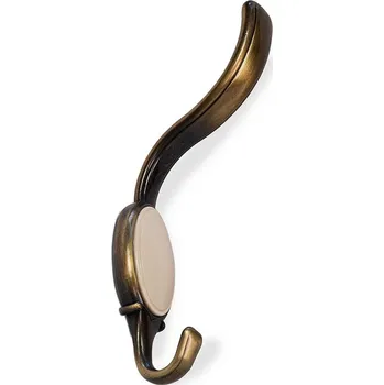 Věšák 12061 věšák EMAN staromosaz (Nástěnný věšák v povrchu mosaz. Praktický doplněk do interiéru.)