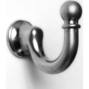 Věšák H1a Háček s vrutem satén chrom (Nástěnný háček v povrchu satén chrom. Praktický doplněk do interiéru.)