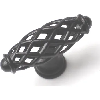 Nábytkové kování 91423- Knopka dutá černá (Nábytková knopka. Jednoduchý a funkční doplněk do interiéru.)