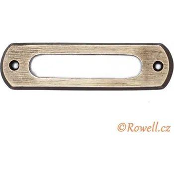 Nábytkové kování J3. Jmenovka staromosaz (J3. Jmenovka staromosaz v povrchu mosaz. Praktický doplněk do interiéru.)