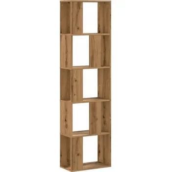 Knihovna Knihovna s přihrádkami, dřevotříska, dub artisan, 45x23,5 cm