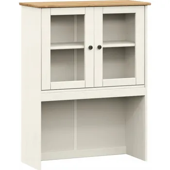 Komoda Nástavec na komodu VIGO z masivního borovicového dřeva, bílý, 78x30x100 cm