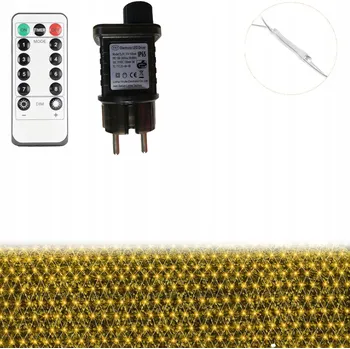 Vánoční dekorace SVĚTELNÁ SÍŤ LED závěs Vánoční TEPLE BÍLÁ vánoční osvětlení na stromeček