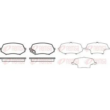 Brzdová destička Remsa 1337.00 Sada brzdových destiček, kotoučové brzdy