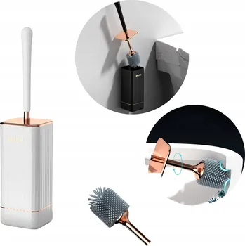 PRÉMIOVÁ WC ŠTĚTKA ELASTICKÁ ČTVERCOVÁ BÍLÁ LOFT