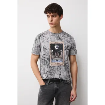 Pánské tričko Bavlněné tričko Medicine pánské, šedá barva RW25-TSMC15 09A, vel. M