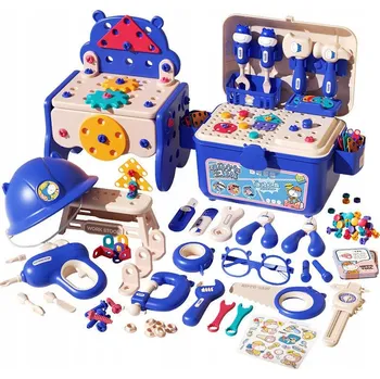 ostatní stavebnice Sada Majsterkowicza Dílna Kufřík Vrtačka Stavebnice 218 ks