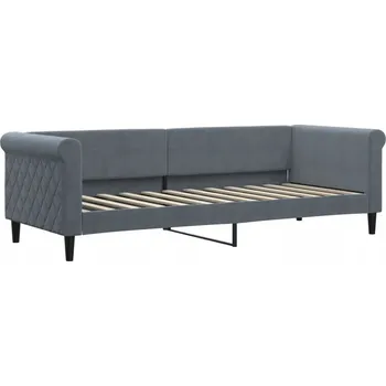 Pohovka Rozkládací pohovka s funkcí spaní 229x90x68 cm, tmavě šedá, sametová