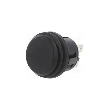 Switch Switch push-button Pos 2 DPST 20A/14VDC black Illumin none