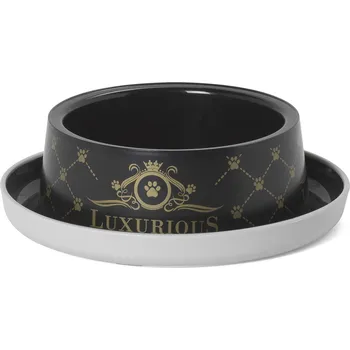 Miska pro psa Jedna plastová miska Yarro černá 0,35 l