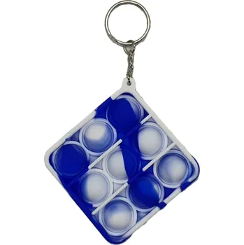 POP IT Pop It klíčenka Čtverec modrý