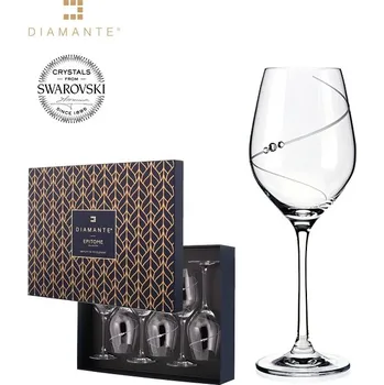 Sklenice Diamante, Slovensko Sklenice Silhouette 360 ml na víno Diamante® - sada 6 ks