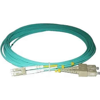 Počítač XtendLan FO patch LC-SC 20m 50/125 duplex OM3, LS0H FOP-LCSC-D-20-50-OM3