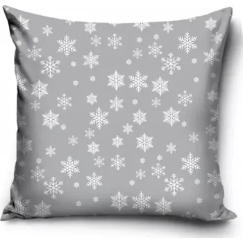 Povlak na dekorativní polštářek TipTrade Povlak na polštářek vánoční Sněhové vločky 40 x 40 cm