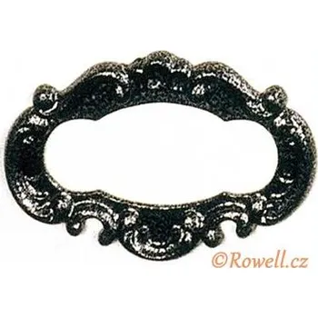 Nábytkové kování J2. Jmenovka komaxit stříbro (J2. Jmenovka komaxit stříbro. Jednoduchý a funkční doplněk do interiéru.)