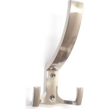 Věšák 770405 věšák kov br. nikl (Nástěnný věšák v povrchu nikl. Praktický doplněk do interiéru.)