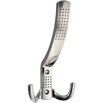 Věšák 770264 věšák kovový OZ-04 broušený nikl (Nástěnný věšák v povrchu broušený nikl. Vhodné řešení pro nábytek v interiéru.)