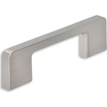 Nábytkové kování 14285 úchytka Kovová rozteč 96mm broušený nikl (Nábytková úchytka K s roztečí 96 mm v povrchu broušený nikl. Jednoduchý a funkční doplněk do interiéru.)