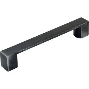 Nábytkové kování 12338 úchytka rozteč 128mm železo broušené (Nábytková úchytka s roztečí 128 mm. Jednoduchý a funkční doplněk do interiéru.)