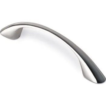 Nábytkové kování 12144 úchytka GERIK rozteč 96mm chrom lesk (Nábytková úchytka GERIK s roztečí 96 mm v povrchu chrom. Jednoduchý a funkční doplněk do interiéru.)