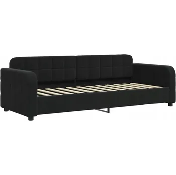 Pohovka Černá pohovka s funkcí spaní, rozměry 223 x 91 x 71 cm