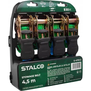 Upínací popruh Stalco Popruhy na náklad 700 kg, 4,5 m x 25 mm