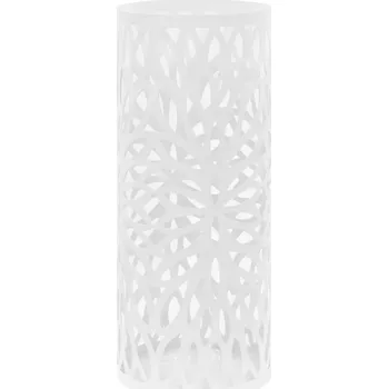 Stojan na deštník Elegantní Bílý Stojan na Deštníky s Odkapávací Miska, 20 x 48,5 cm