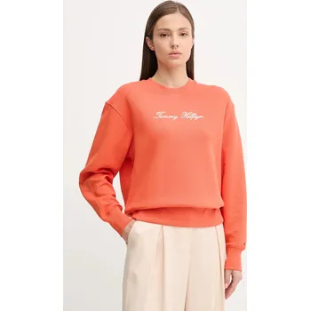 Dámská mikina Mikina Tommy Hilfiger WW0WW45743 oranžová 23X, vel. L
